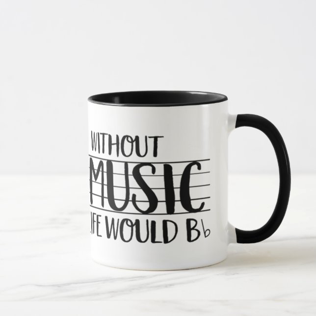 without music mug (Right)