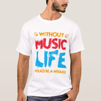 Without Music T-Shirt Design-235-320-01