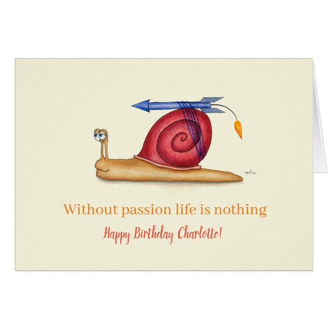 Without passion life is nothing (Front Horizontal)