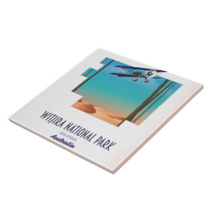 Witjira national park Australia map Tile