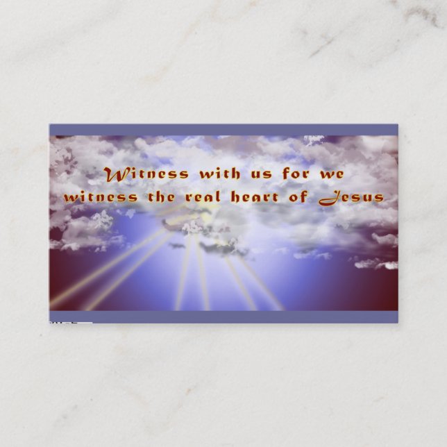 Witness Business Card (Front)