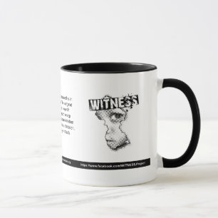 WITNESS logo mug