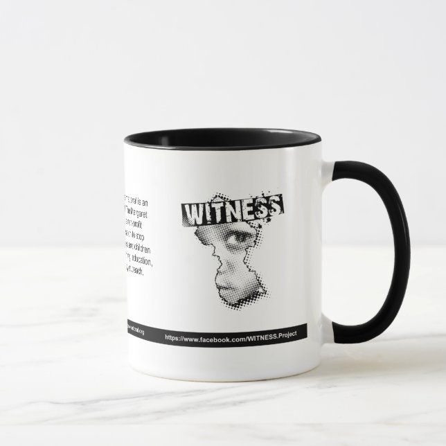 WITNESS logo mug (Right)