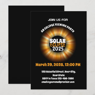 Witnessing the Partial Solar Eclipse 3/29/2025 Invitation