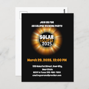 Witnessing the Partial Solar Eclipse 3/29/2025 Postcard