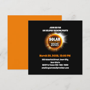 Witnessing the Total Solar Eclipse 3/29/2025 USA  Invitation