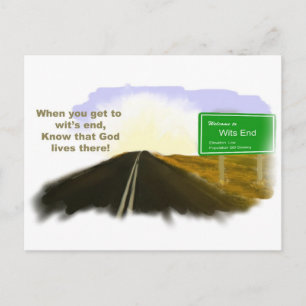 Wits End Road Postcard