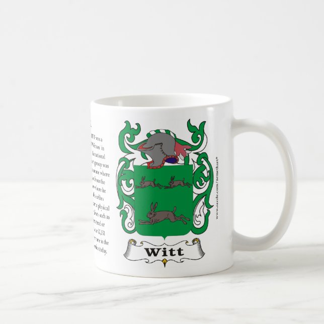 Witt, the History, the Meaning and the Crest Coffee Mug (Right)