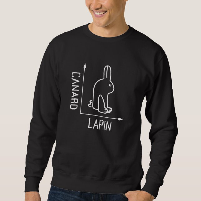 Wittgenstein Rabbit Duck Philosopher Sweatshirt (Front)