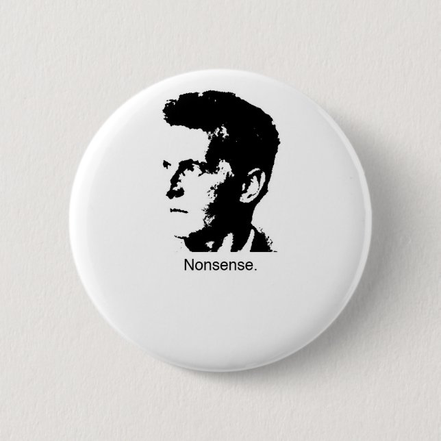 Wittgenstein's Charm 6 Cm Round Badge (Front)