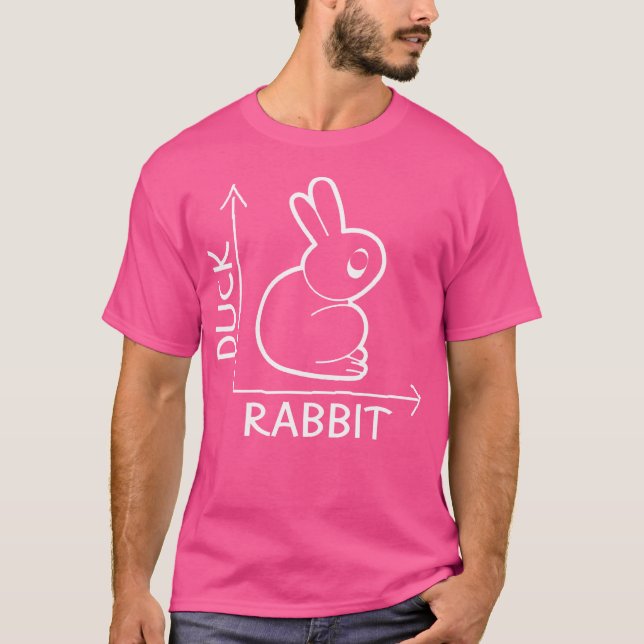 Wittgensteins Rabbit Duck Illusion Physics Nerd Ma T-Shirt (Front)