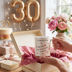 Witty 30th Birthday Experience Quote Mug