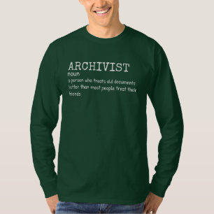 Witty Archivist Definition Long Sleeve Shirt