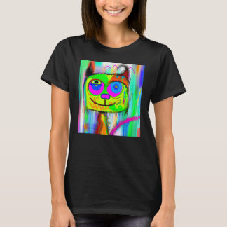 Witty cat meow humourous kitty portrait cute kitte T-Shirt