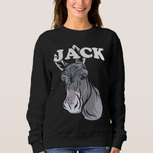 Witty Donkey Butt Saying Memes Pun Donkey Animal Sweatshirt