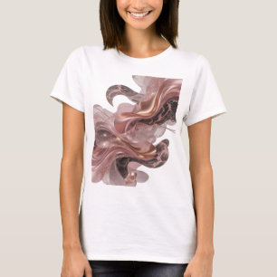 Witty Gold ABSTRACT ART Design T-Shirt