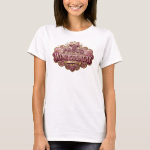 Witty Gold PROUD CITIZEN OF WINE COUNTRY v2 T-Shirt