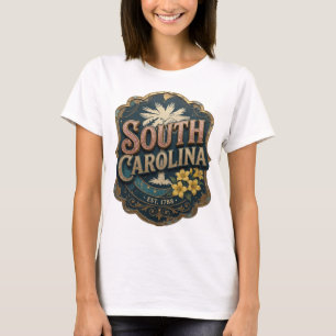 Witty Gold SOUTH CAROLINA EST 1788 Wearable Art T-Shirt