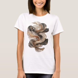 Witty Grey ABSTRACT ART Artistic Motif T-Shirt