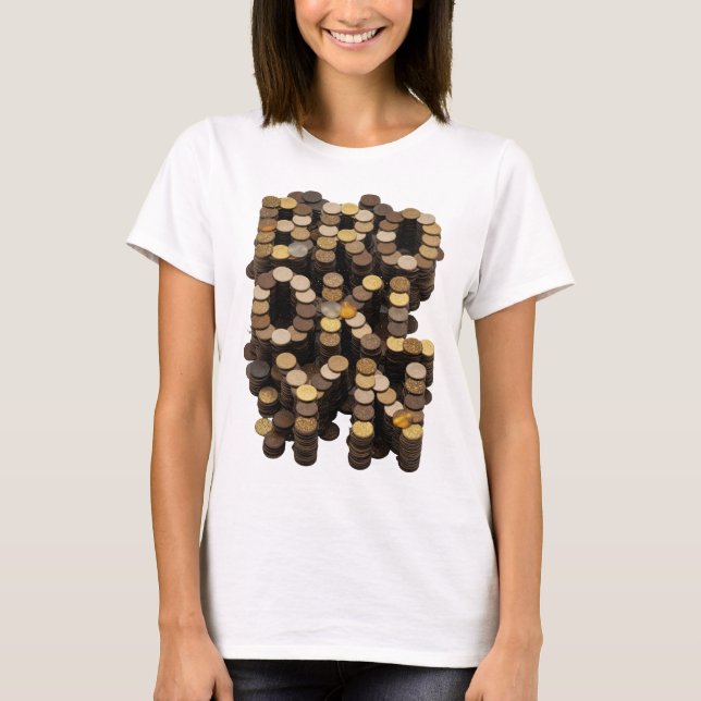 Witty Grey BROOKLYN Statement Design T-Shirt (Front)