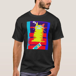 Witty kitten artwork crying cat meme Premium T-Shirt
