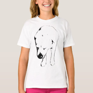 Witty Labrador Grin, Head-Down Holiday T-Shirt