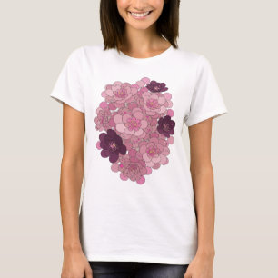 Witty Pink CHERRY BLOSSOMS Slogan Design T-Shirt