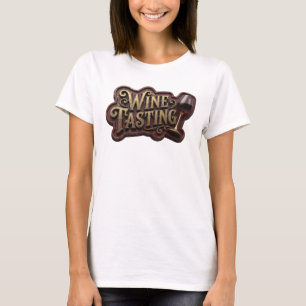 Witty Pink WINE TASTING Wearable Art T-Shirt