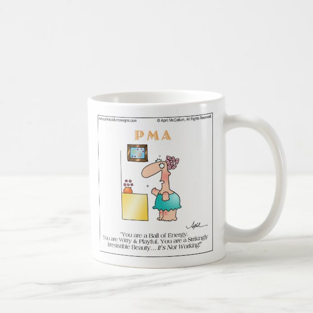 WITTY & PLAYFUL Mug by April McCallum (Right)