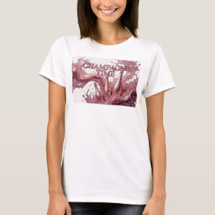 Witty Red CHAMPAGNE TIME Statement Tee