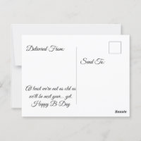 Witty Self-Deprecating Birthday Hourglass Design