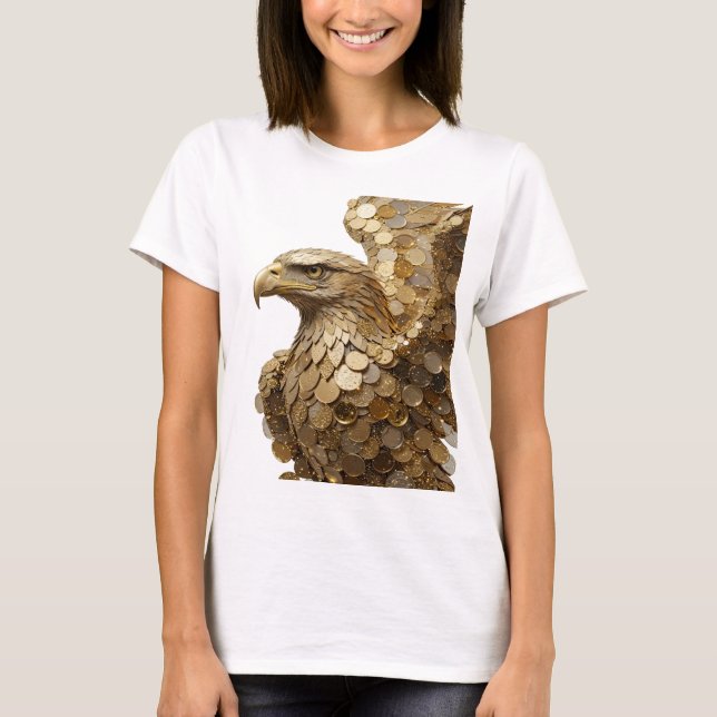 Witty Silver ABSTRACT ART Abstract Design T-Shirt (Front)