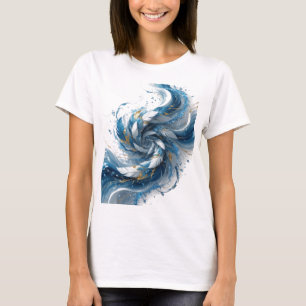 Witty Silver ABSTRACT ART Abstract Design T-Shirt