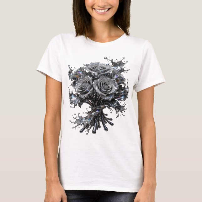 Witty Silver ABSTRACT ART Custom Tee (Front)