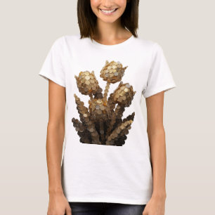 Witty Silver ABSTRACT ART Design T-Shirt