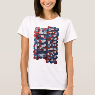 Witty Silver AMERICA Bold Design T-Shirt