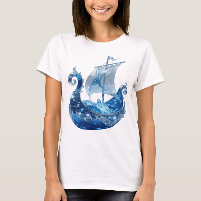Witty Silver ICE CRYSTAL SHIP Custom Tee (Front)