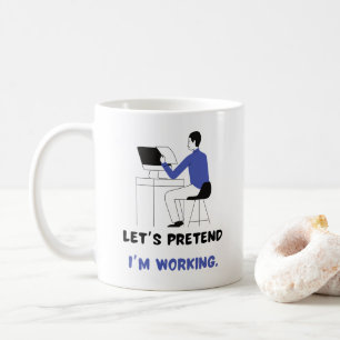 Witty Work Saying Best Gift for Lazy Coworker Fun Coffee Mug