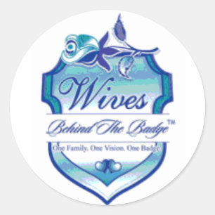Wives Behind The Badge Classic Round Sticker