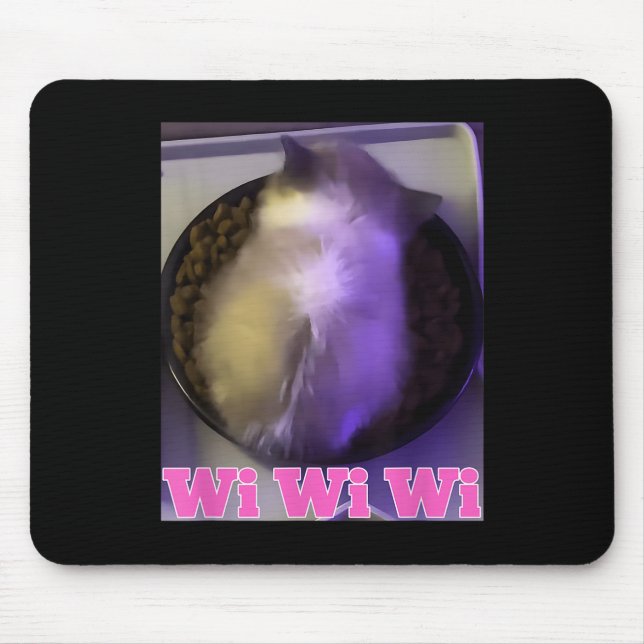 Wiwiwi Cat Meme  Mouse Mat (Front)