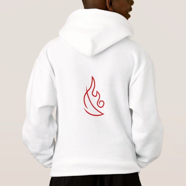 Wizard101 Boys Hoodie Sweatshirt - Fire (Back)