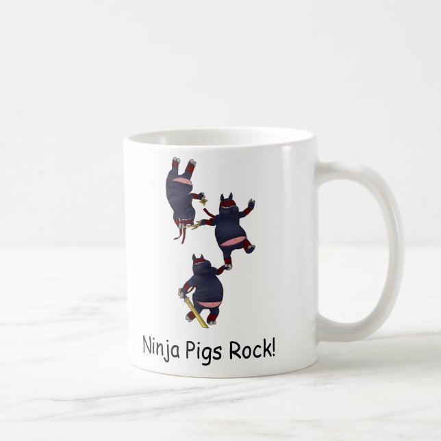 Wizard101 Ninja Pigs Rock Mug (Right)