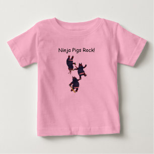 Wizard101 Ninja Pigs Rock Onesee Baby T-Shirt
