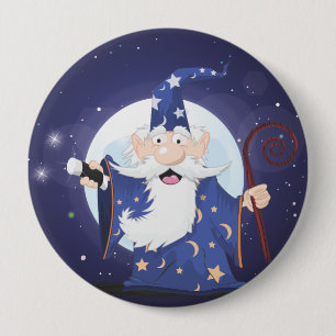 Wizard 10 Cm Round Badge