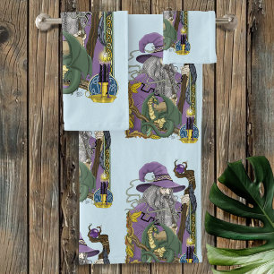 Wizard and Dragon Bath Towel Set