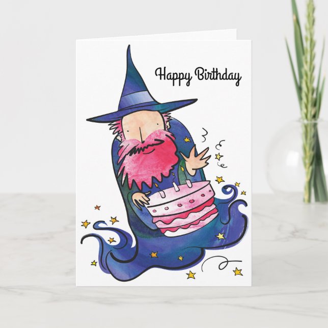 Wizard Birthday Card (Front)