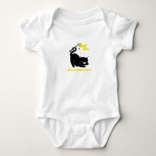 Wizard black cat - Abra Kadabra Spell Baby Bodysuit