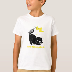 Wizard black cat - Abra Kadabra Spell T-Shirt