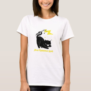 Wizard black cat - Abra Kadabra Spell T-Shirt