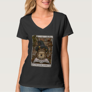Wizard Book Lover Frog Tarot Card Witchy Frog Myst T-Shirt